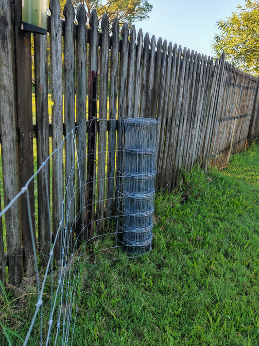 HOT DIP GALVANIZED FIELD MESH/ Dog mesh -1150mm x 100m, 15cm hole width